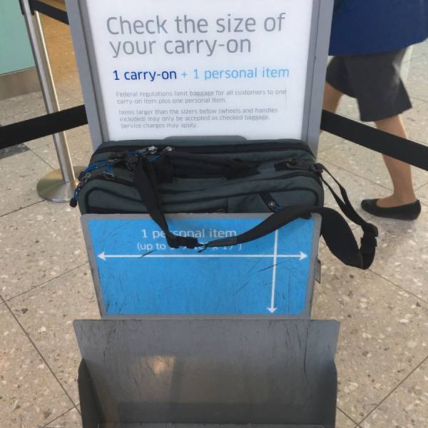 carry on luggage international size