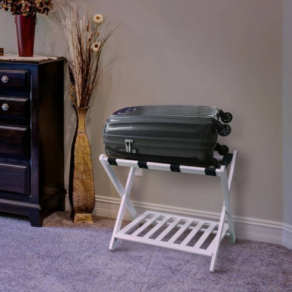 suitcase with shelves