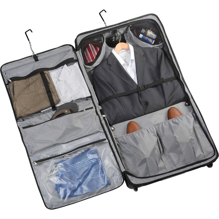 pack suit in suitcase