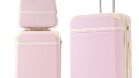 pink suitcase